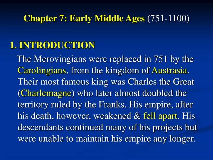 chapter 7 early middle ages 751 1100