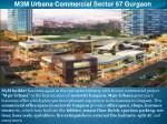 m3m urbana commercial sector 67 gurgaon - slide 1
