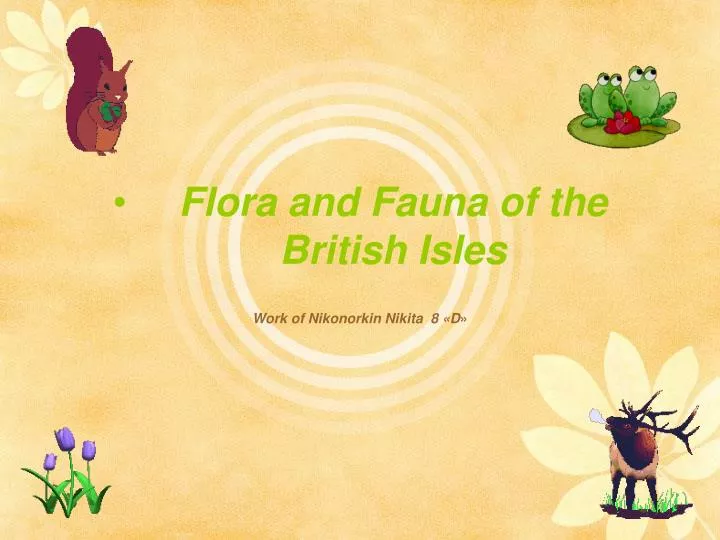 flora and fauna of the british isles