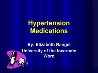 Hypertension Medications