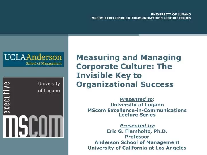 measuring and managing corporate culture the invisible key to organizational success