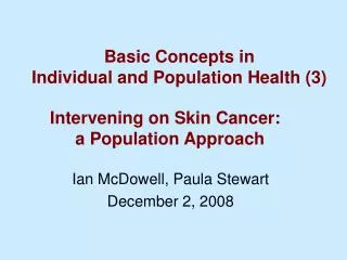 Basic Concepts in Individual and Population Health (3)