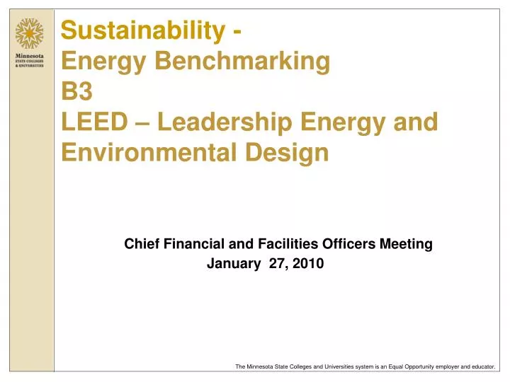 sustainability energy benchmarking b3 leed leadership energy and environmental design