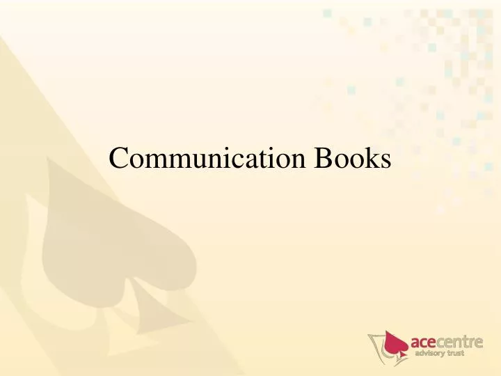 communication books