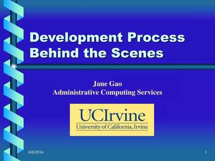 development process behind the scenes