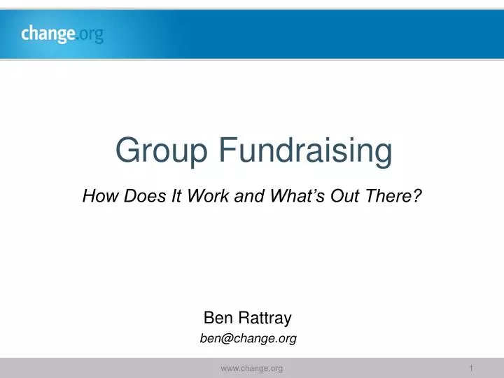 group fundraising