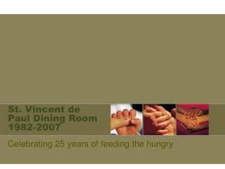 St. Vincent de Paul Dining Room 1982-2007