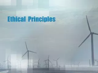Ethical Principles