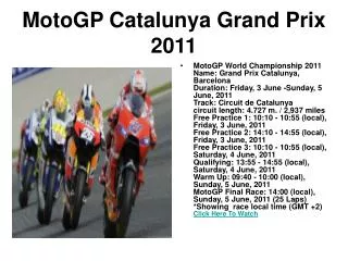 watch catalunya grand prix 2011 motogp championship final ra
