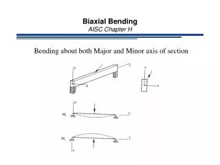 Biaxial Bending AISC Chapter H
