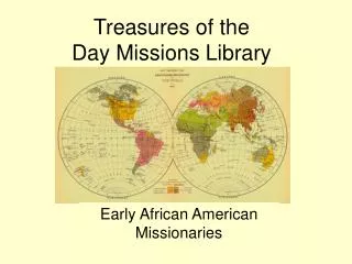 Early African American Missionaries