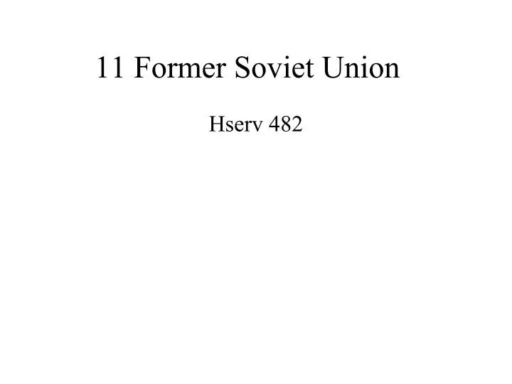 11 former soviet union