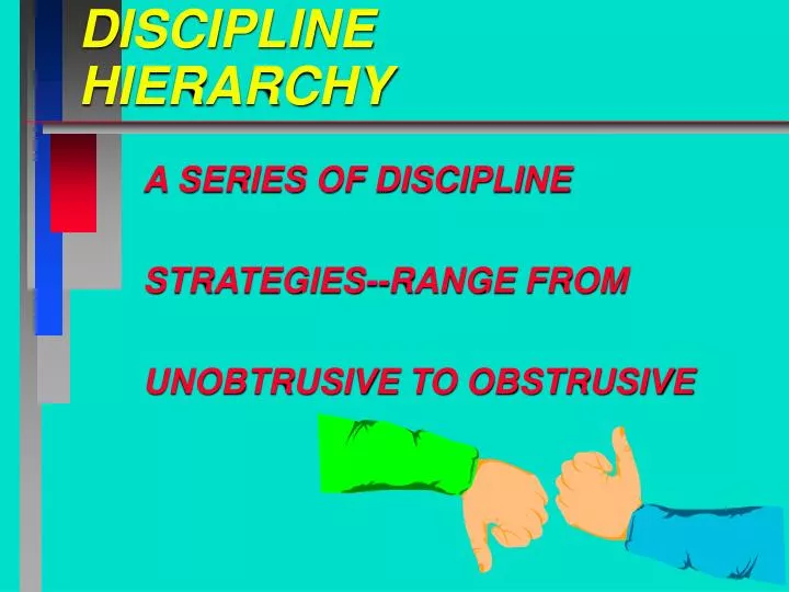 discipline hierarchy