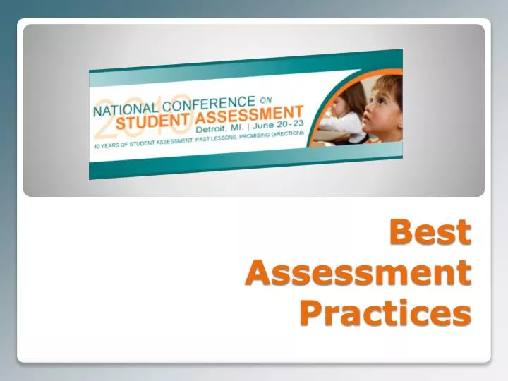 best assessment practices