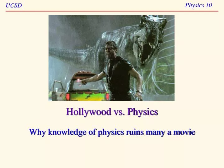 hollywood vs physics