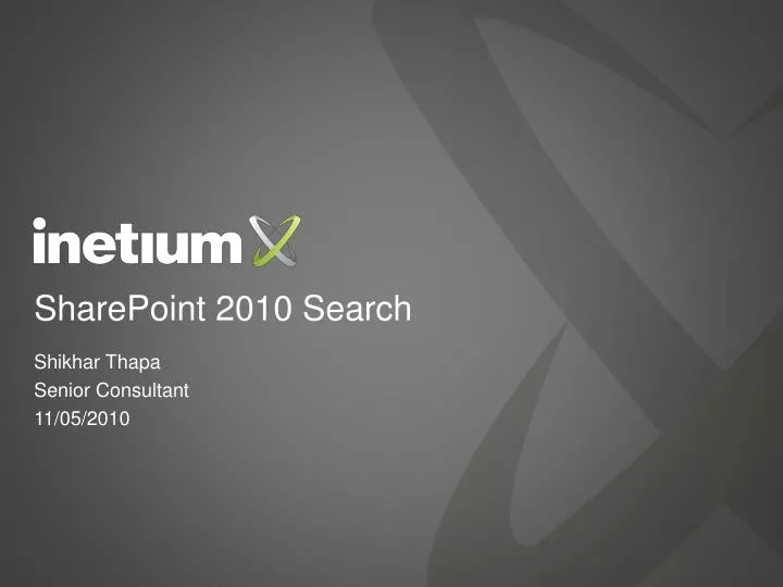 sharepoint 2010 search