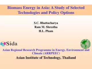 S.C. Bhattacharya Ram M. Shrestha H.L. Pham Asian Regional Research Programme in Energy, Environment and Climate (ARRPEE