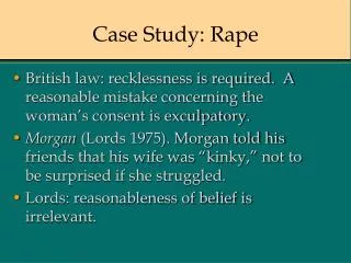 case study rape