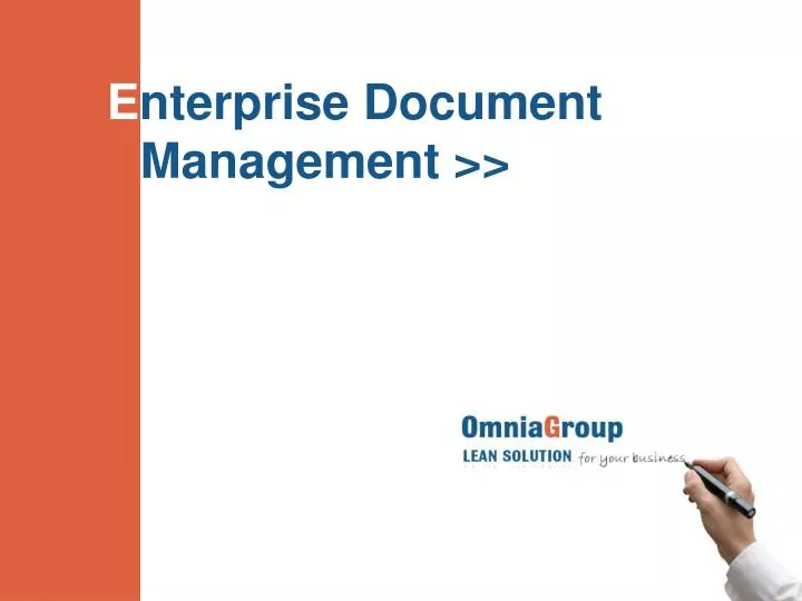 e nterprise document management
