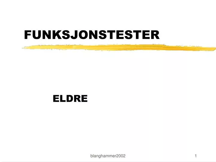 funksjonstester