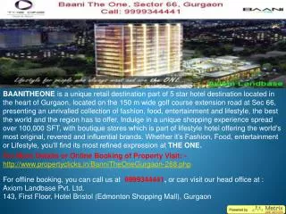 the one gurgaon l baani the one gurgaon l baani the one sector 66 gurgaon