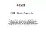 GST - Basic Concepts - slide 1
