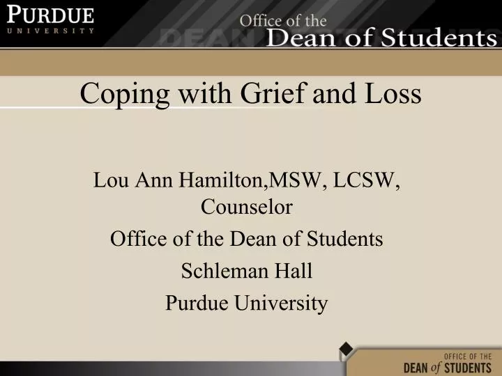 coping with grief and loss