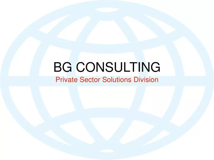 bg consulting