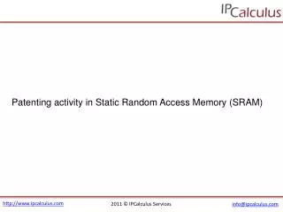 ipcalculus - static random access memory (sram) patenting ac