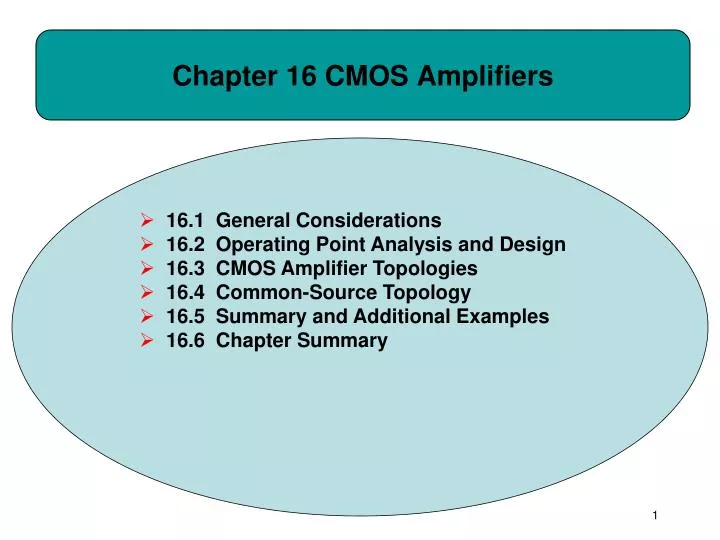 chapter 16 cmos amplifiers