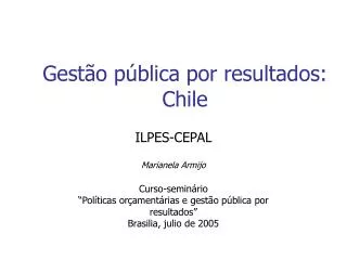gest o p blica por resultados chile