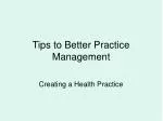 Expert Tips for Efficient Practice Management in Healthcare - slide 1