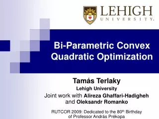 Bi-Parametric Convex Quadratic Optimization