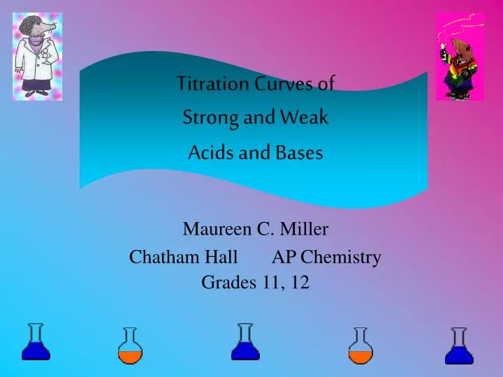 titration curves of strong and weak acids and bases
