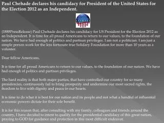 paul chehade declares his candidacy for president of the uni