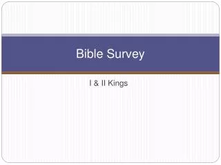 Bible Survey