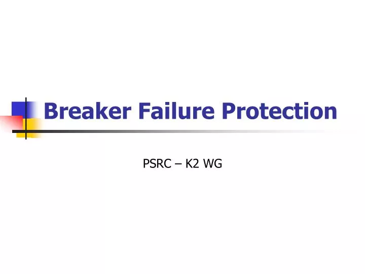 breaker failure protection