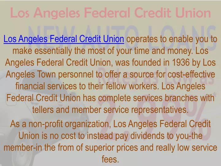 los angeles federal credit union