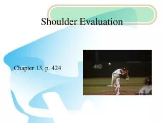 Shoulder Evaluation