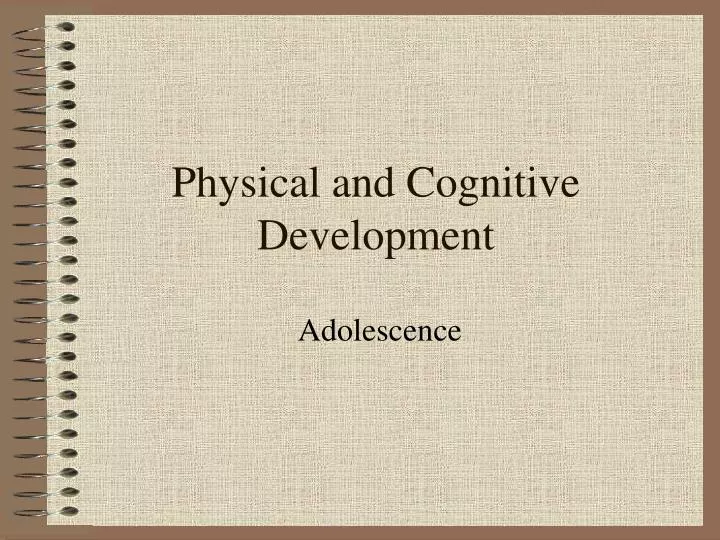 Physical and cognitive online development