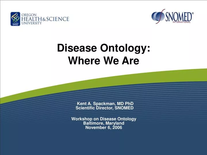 disease ontology where we are