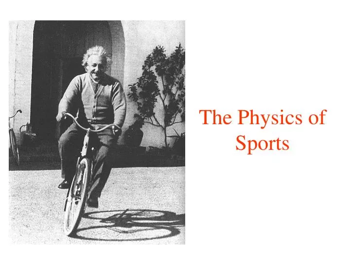 the physics of sports