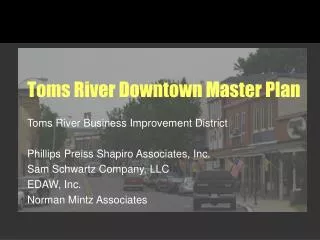 Toms River Downtown Master Plan