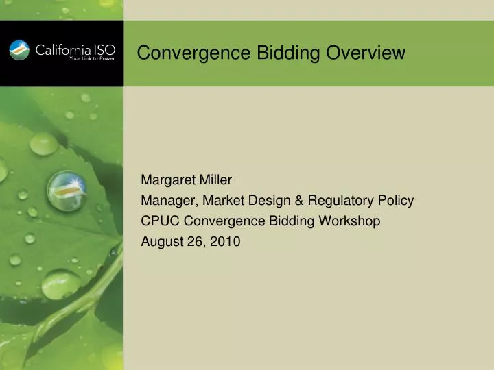 convergence bidding overview