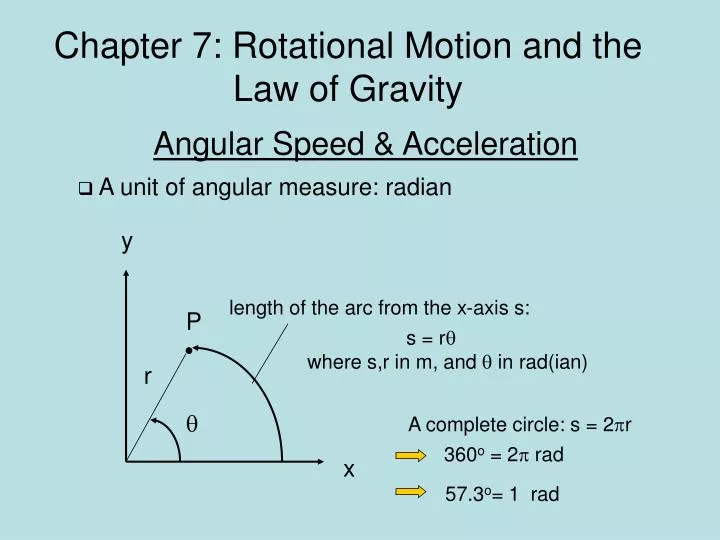 chapter 7 rotational motion and the law of gravity