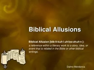 Biblical Allusions