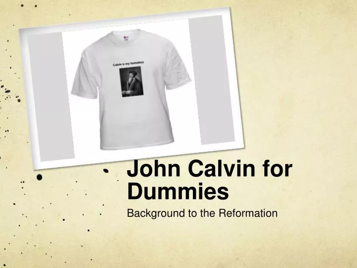 john calvin for dummies