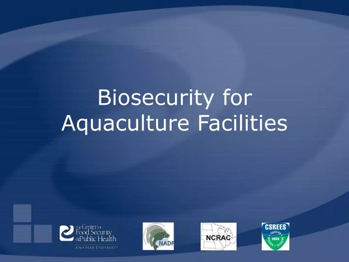 biosecurity for aquaculture facilities