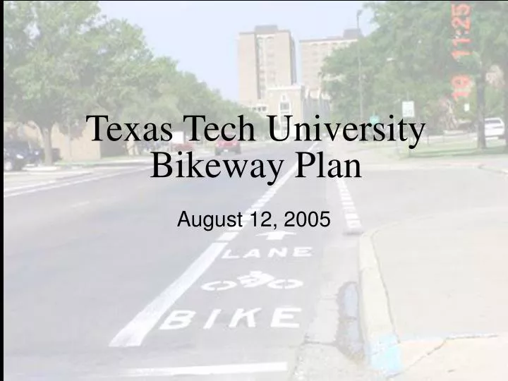 texas tech university bikeway plan