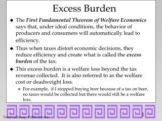 Excess Burden